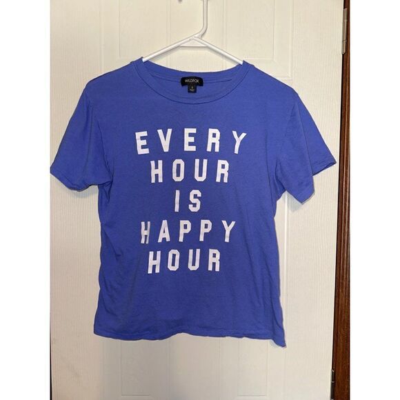 WildFox “Every Hour Is Happy Hour” T-Shirt  Size Small - Picture 2 of 7